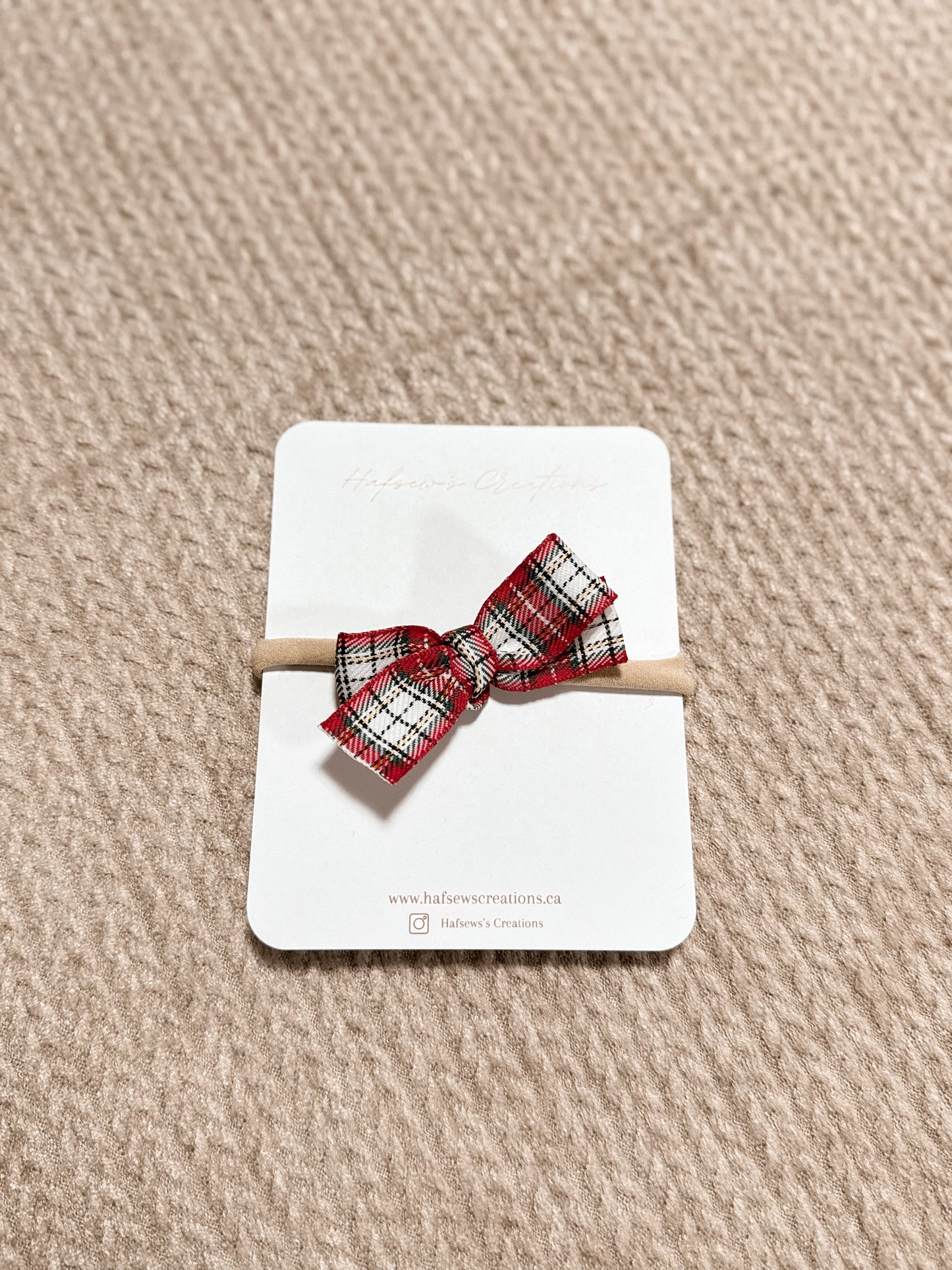 Christmas Plaid Bow
