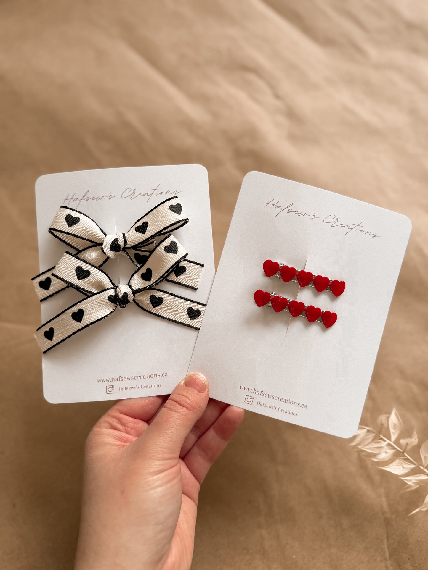 Valentines hair accessories