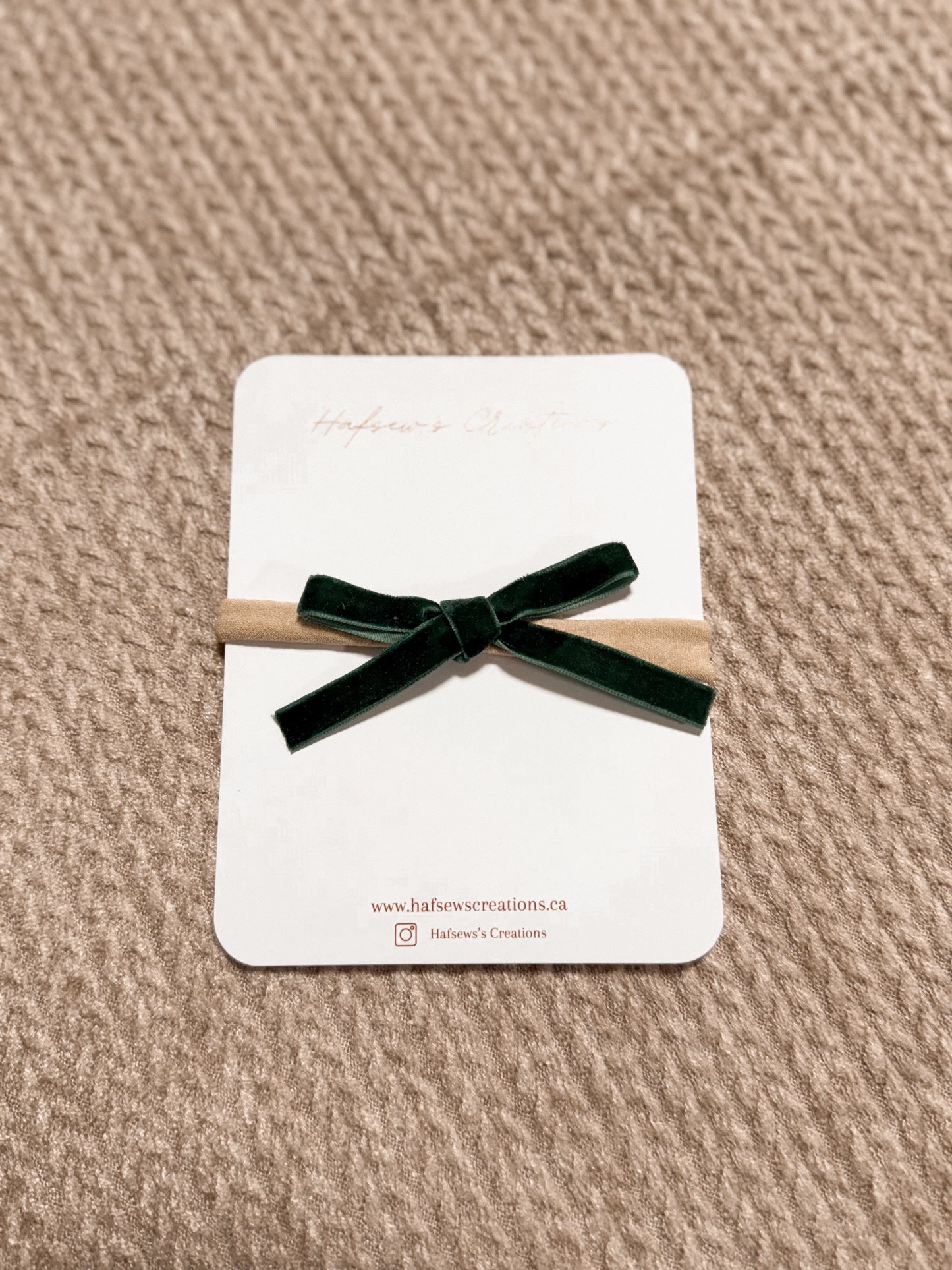 Dainty Velvet Bow Set of three