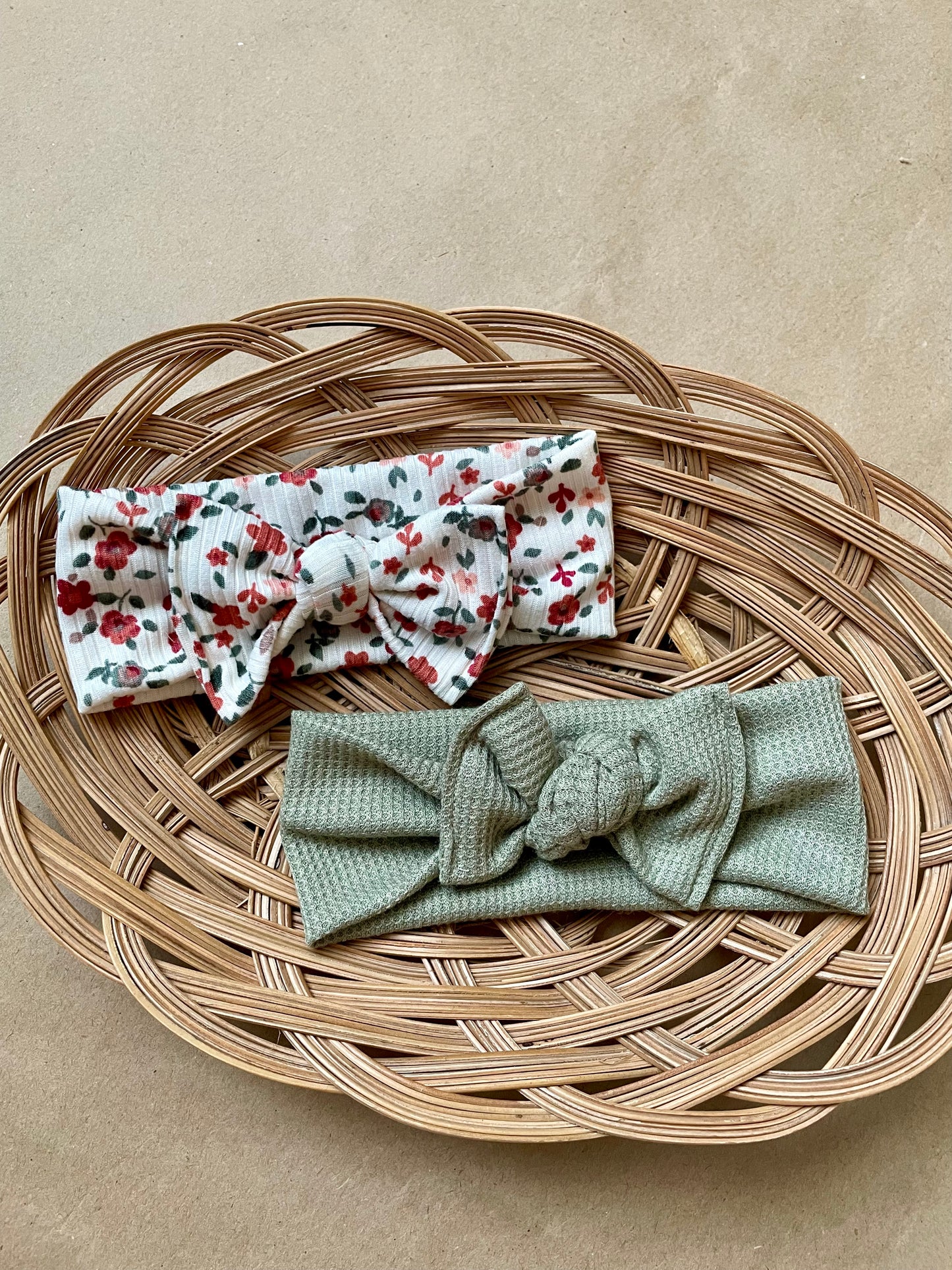 Spring Meadow Hand Tied Bow Headband