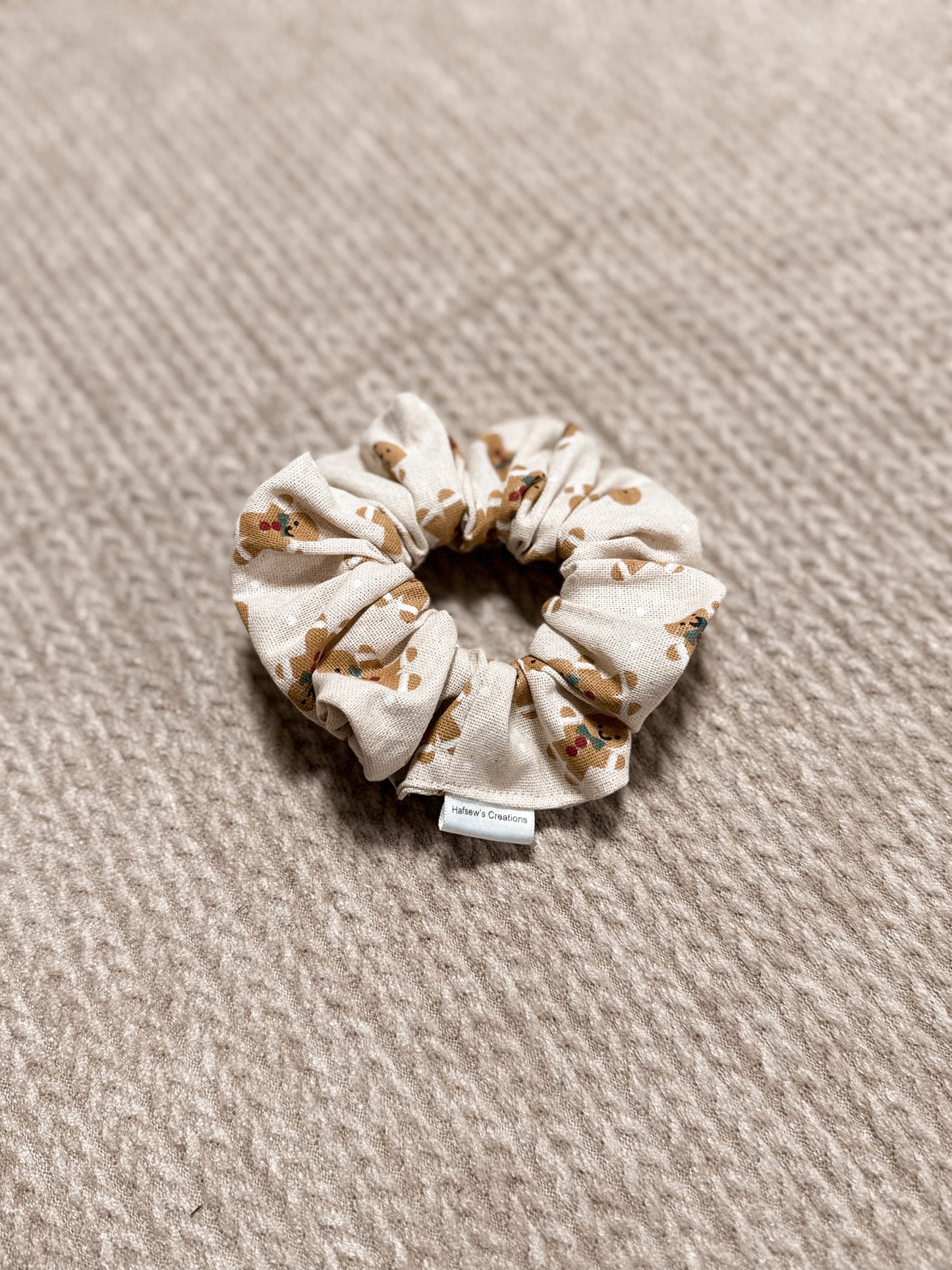 Gingerbread man Regular sized Scrunchie