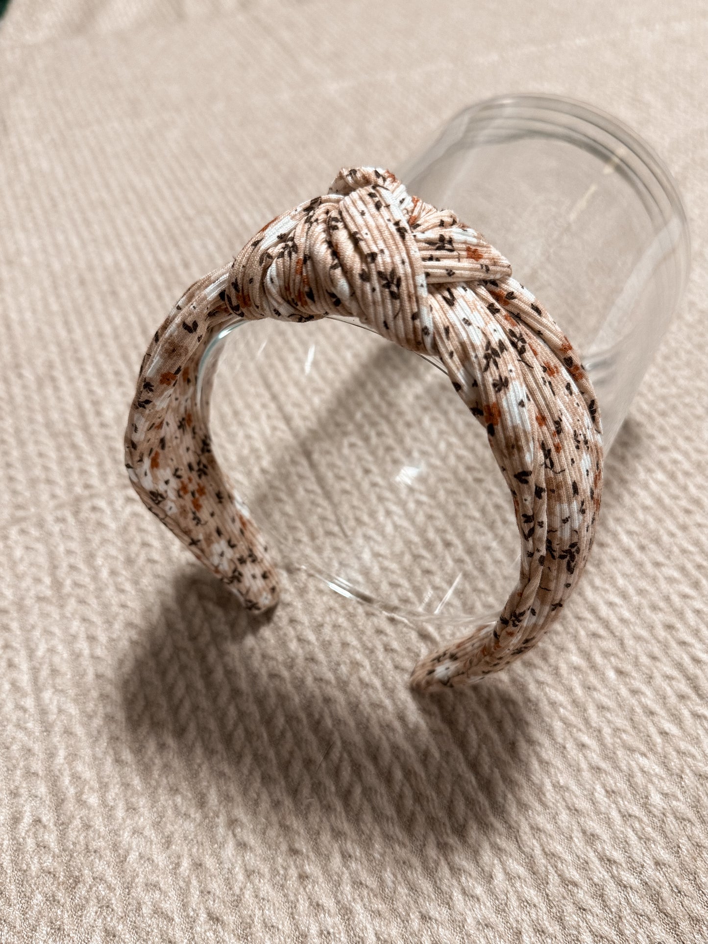 Christmas Floral Top Knot Hard headband