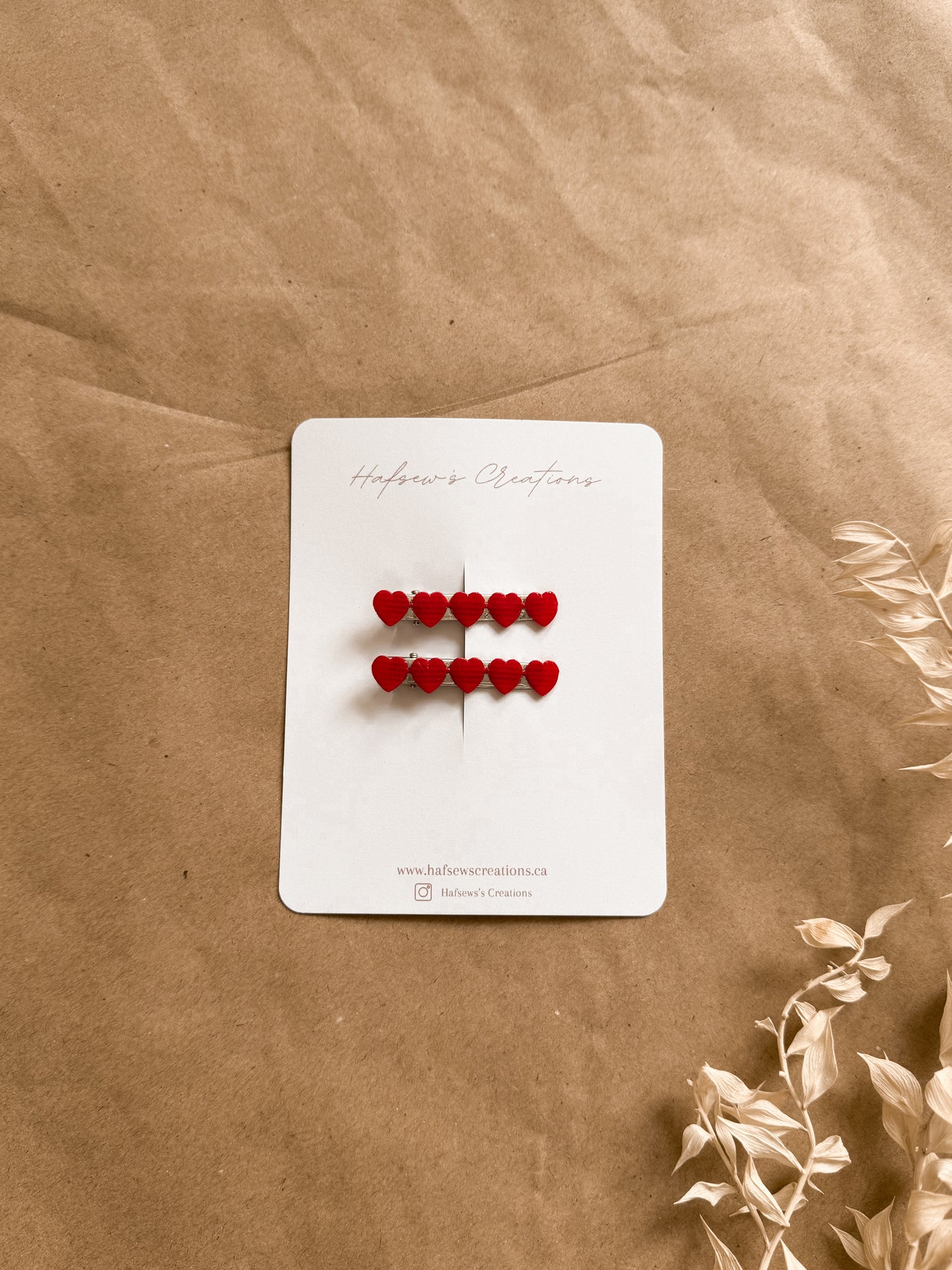 Valentines hair accessories