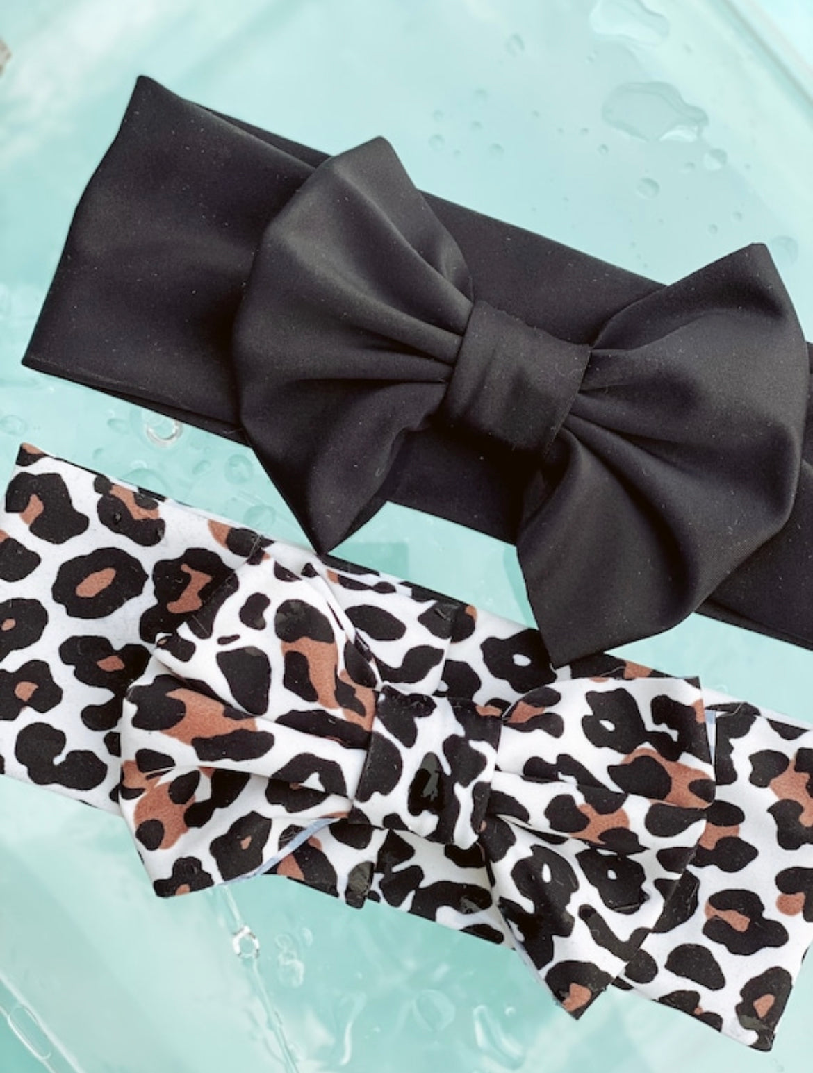 Swim big bow headband
