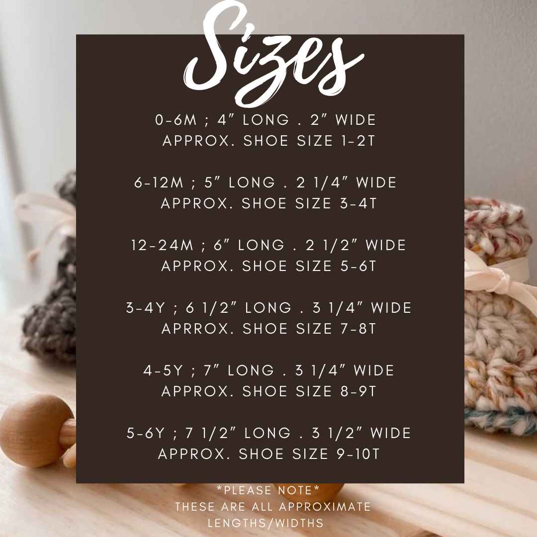 Fluffy Chunky Crochet Booties