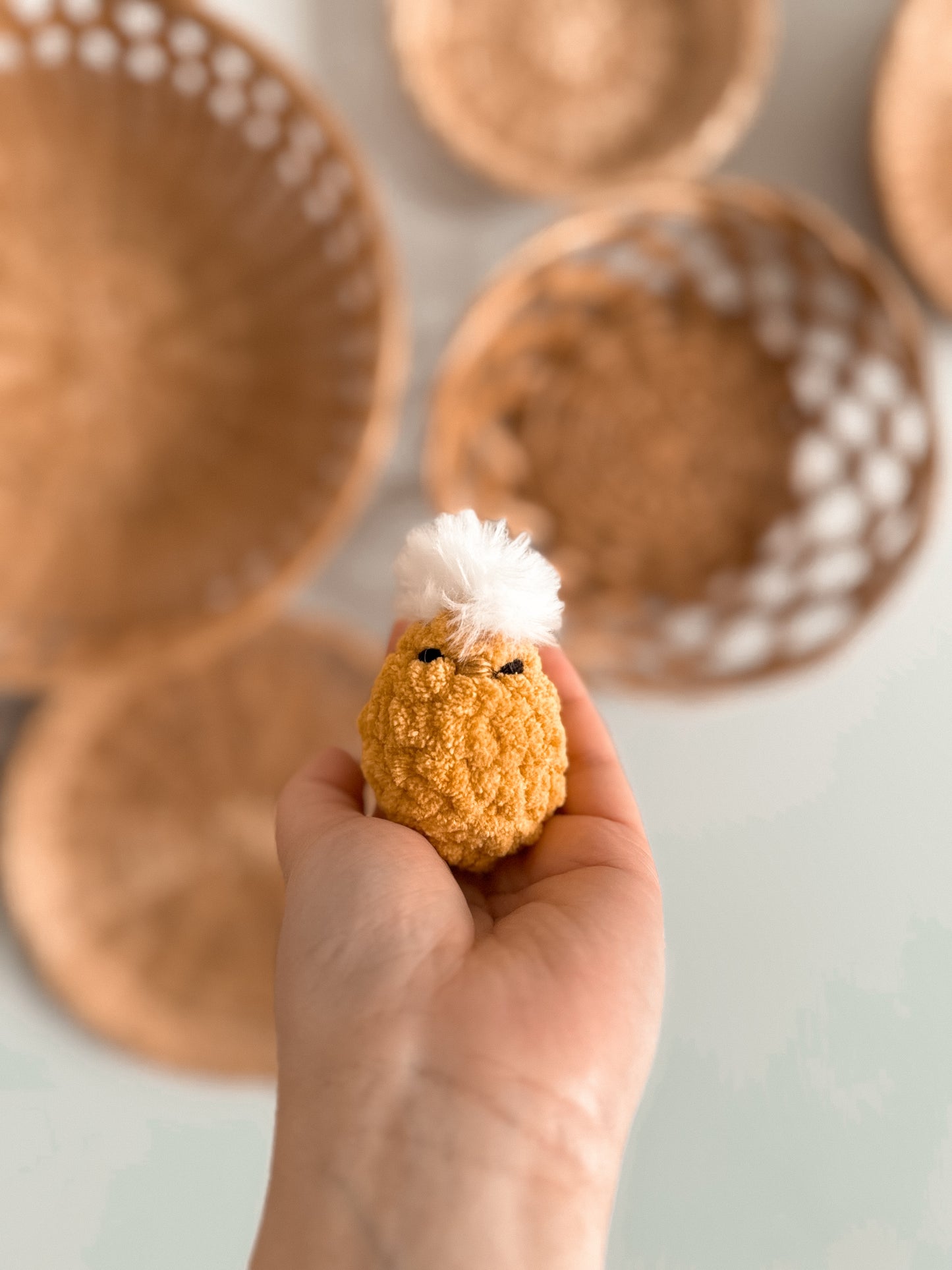 Chick in a hatched egg