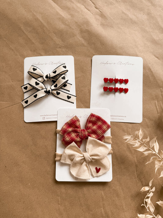 Valentines hair accessories