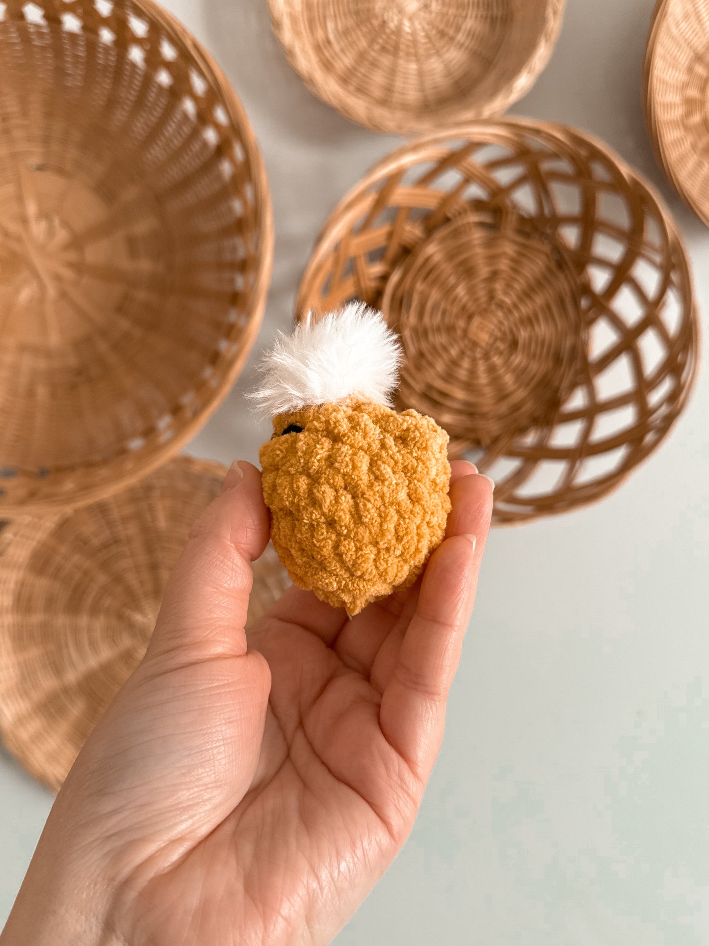 Chick in a hatched egg