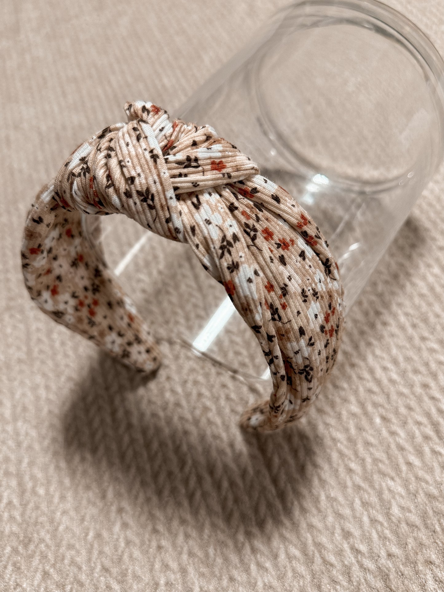 Christmas Floral Top Knot Hard headband