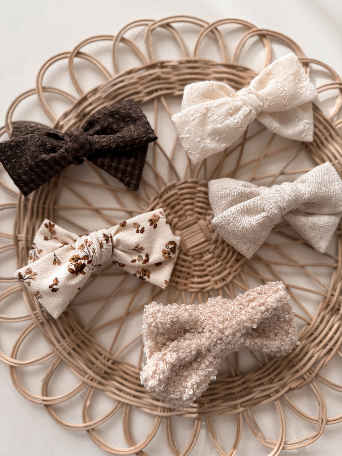 Fall Neutrals Classic Hair Bow