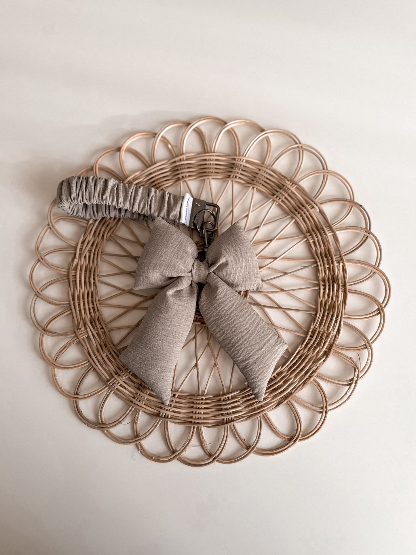 Scrunchie Wristlet puffy Bow Keychain