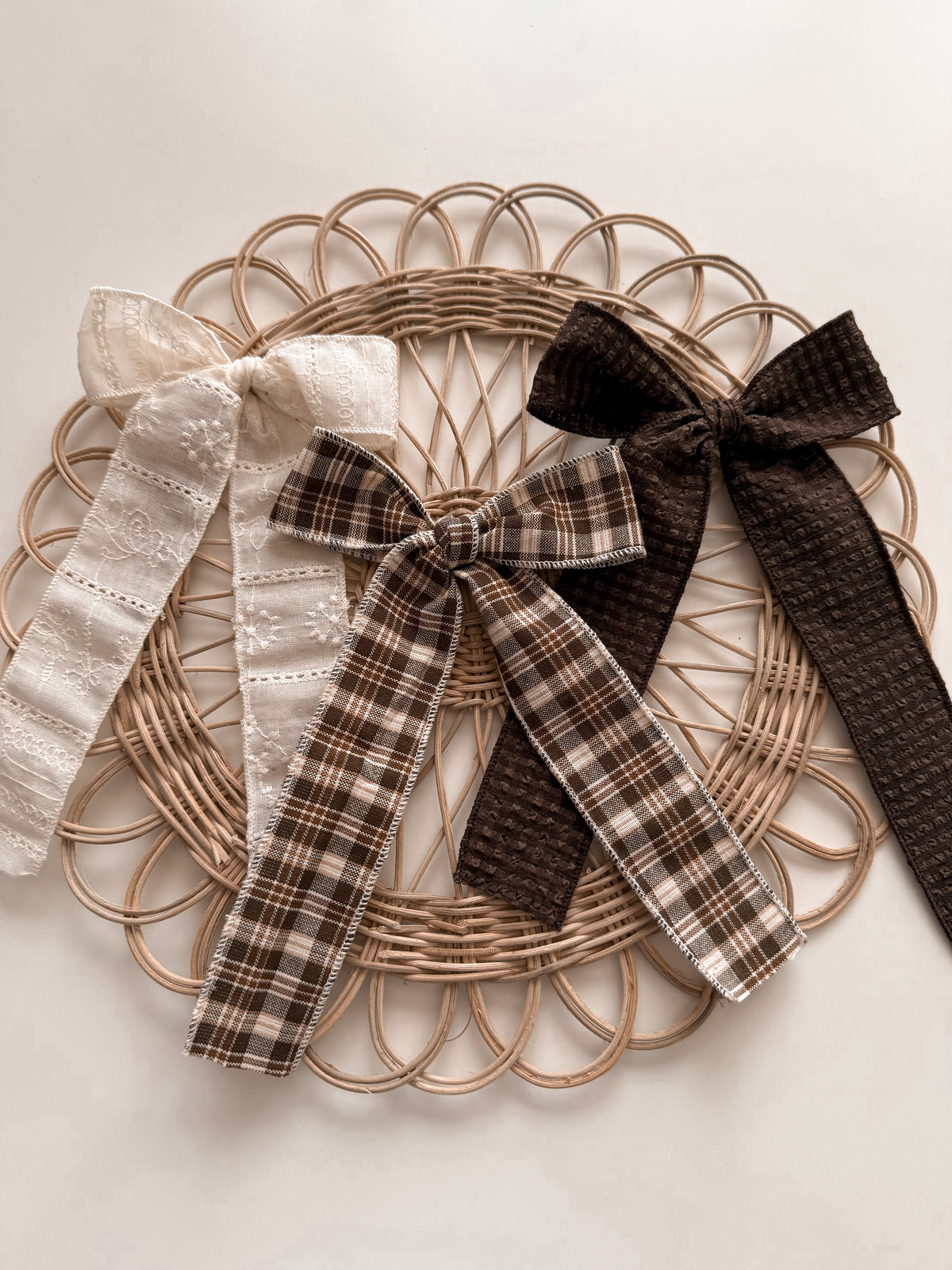 Long Fall Hair Bow