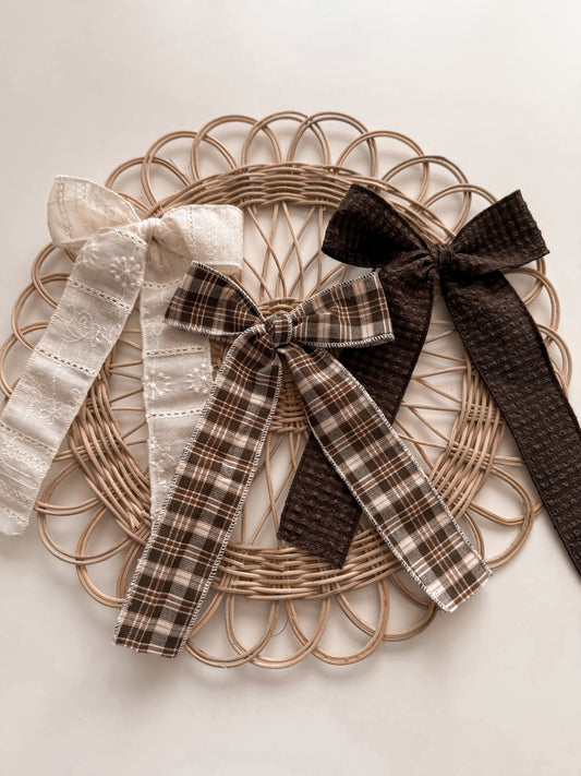 Long Fall Hair Bow