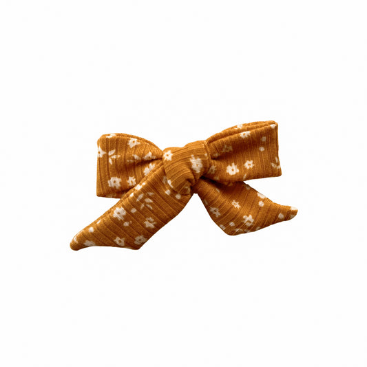 Yellow Dainty Floral Sailor Hair Bow