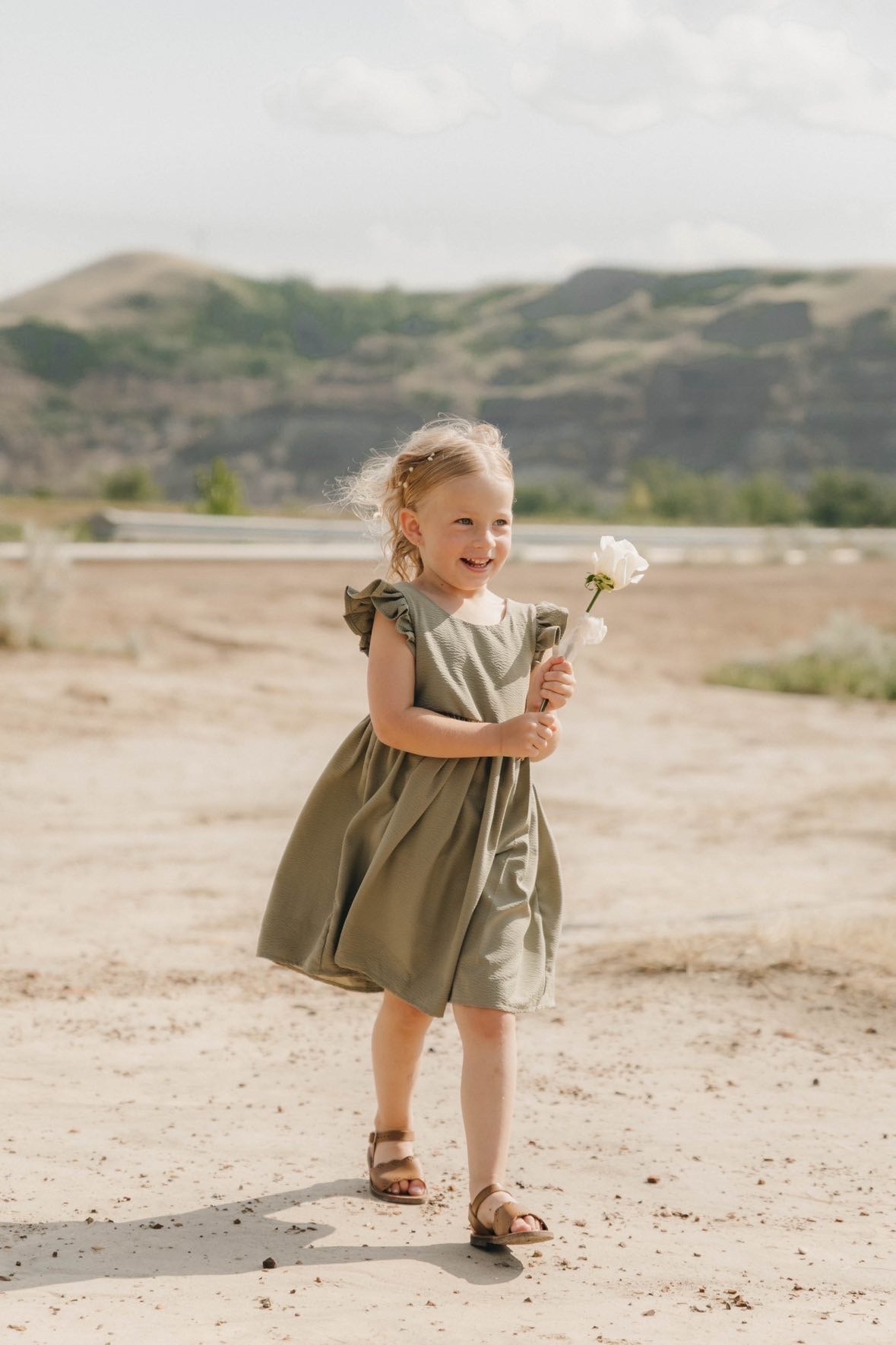Lyla's flutter sleeve dress