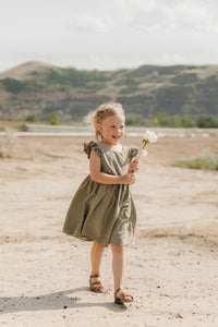Lyla's flutter sleeve dress