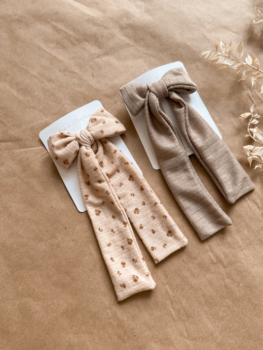 Long big bow french Barrette