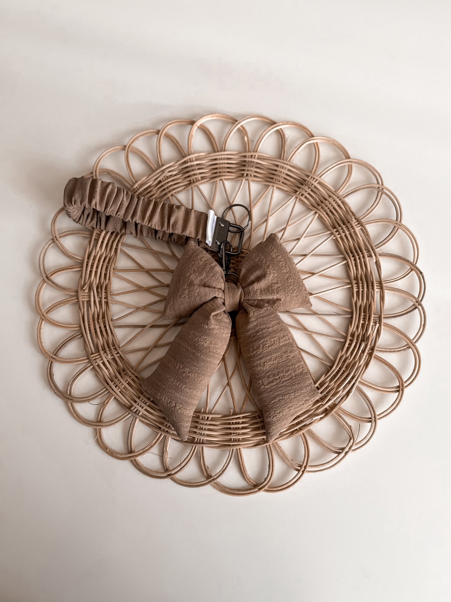 Scrunchie Wristlet puffy Bow Keychain