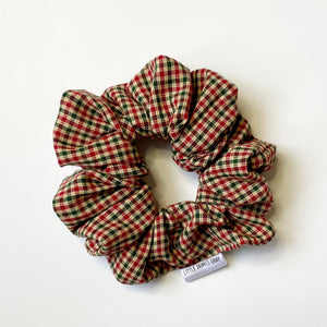 Christmas Gingham Scrunchie