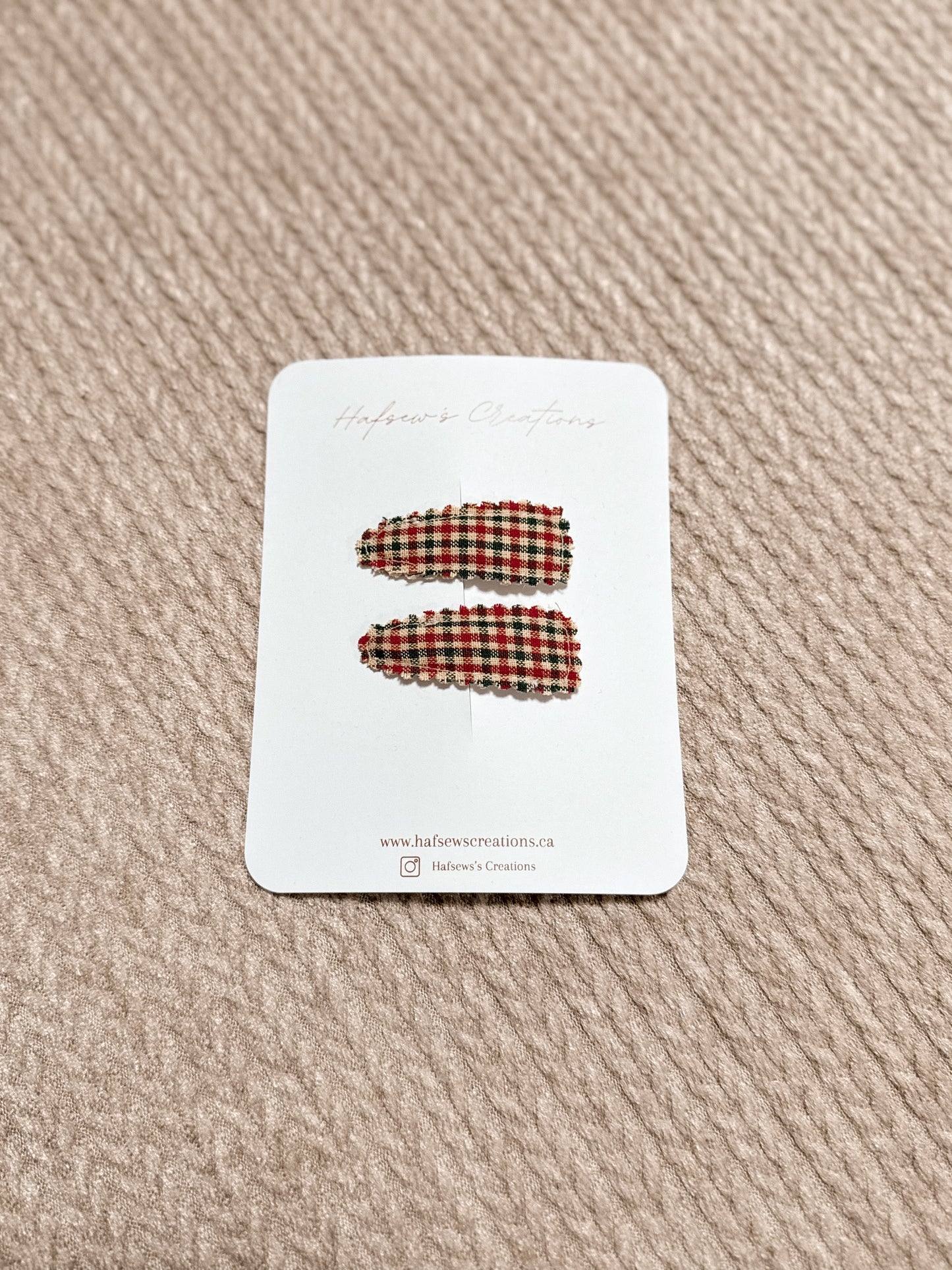 Vintage Christmas Hair Clips