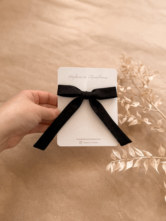 Long elegant hair bow