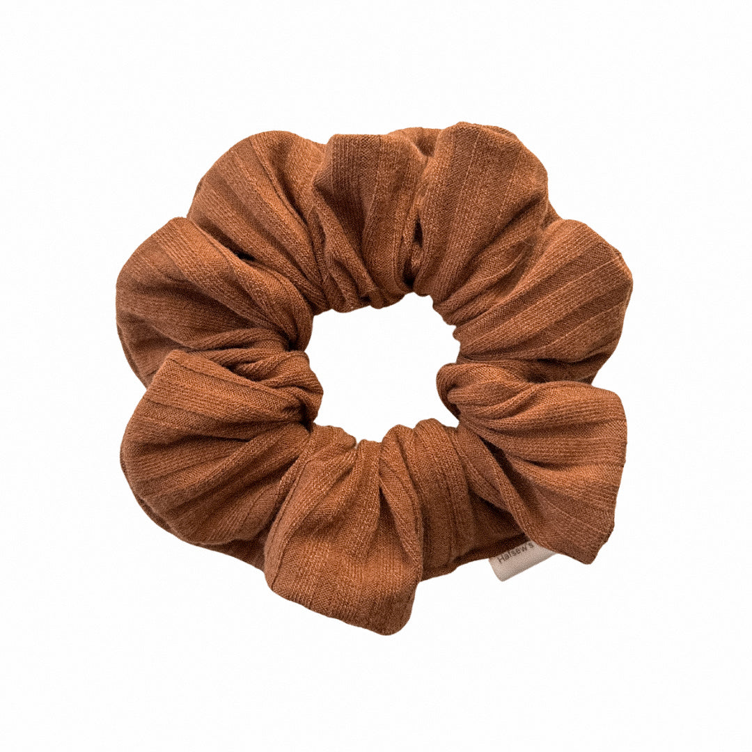 Ginger Snap Rib Knit Scrunchie