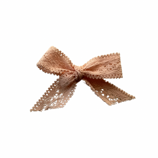 Pink Lace Sailor Hair Bow