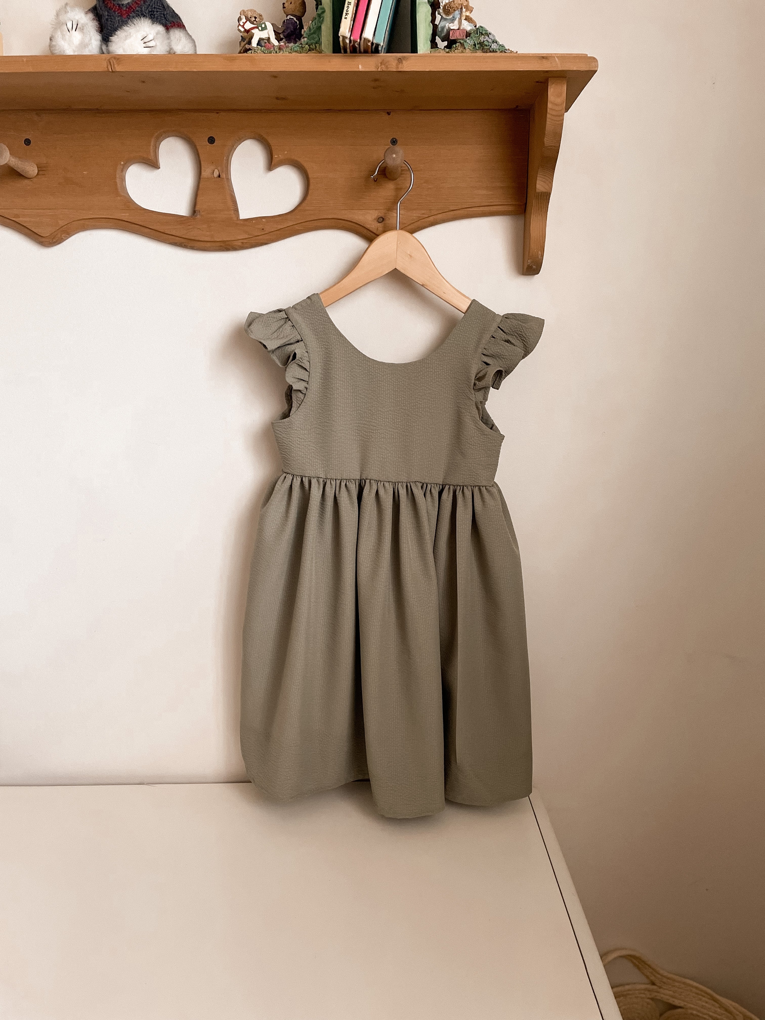 Lyla's flutter sleeve dress
