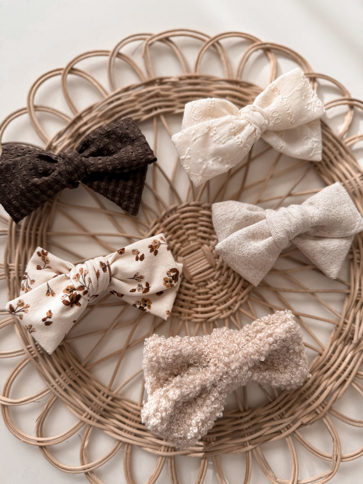 Fall Neutrals Classic Hair Bow