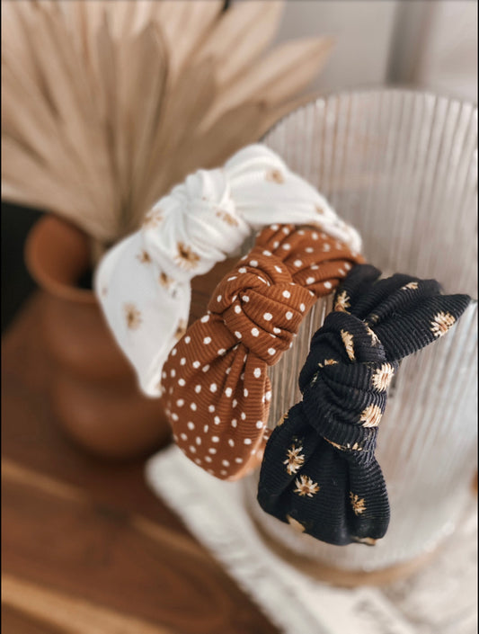 Top knot hard headband