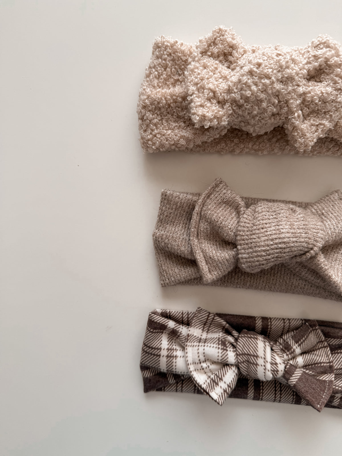 Fall Hand Tied Big Bow Headband
