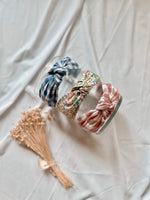 Load image into Gallery viewer, Summer Print Florals Top Knot Hard Headband
