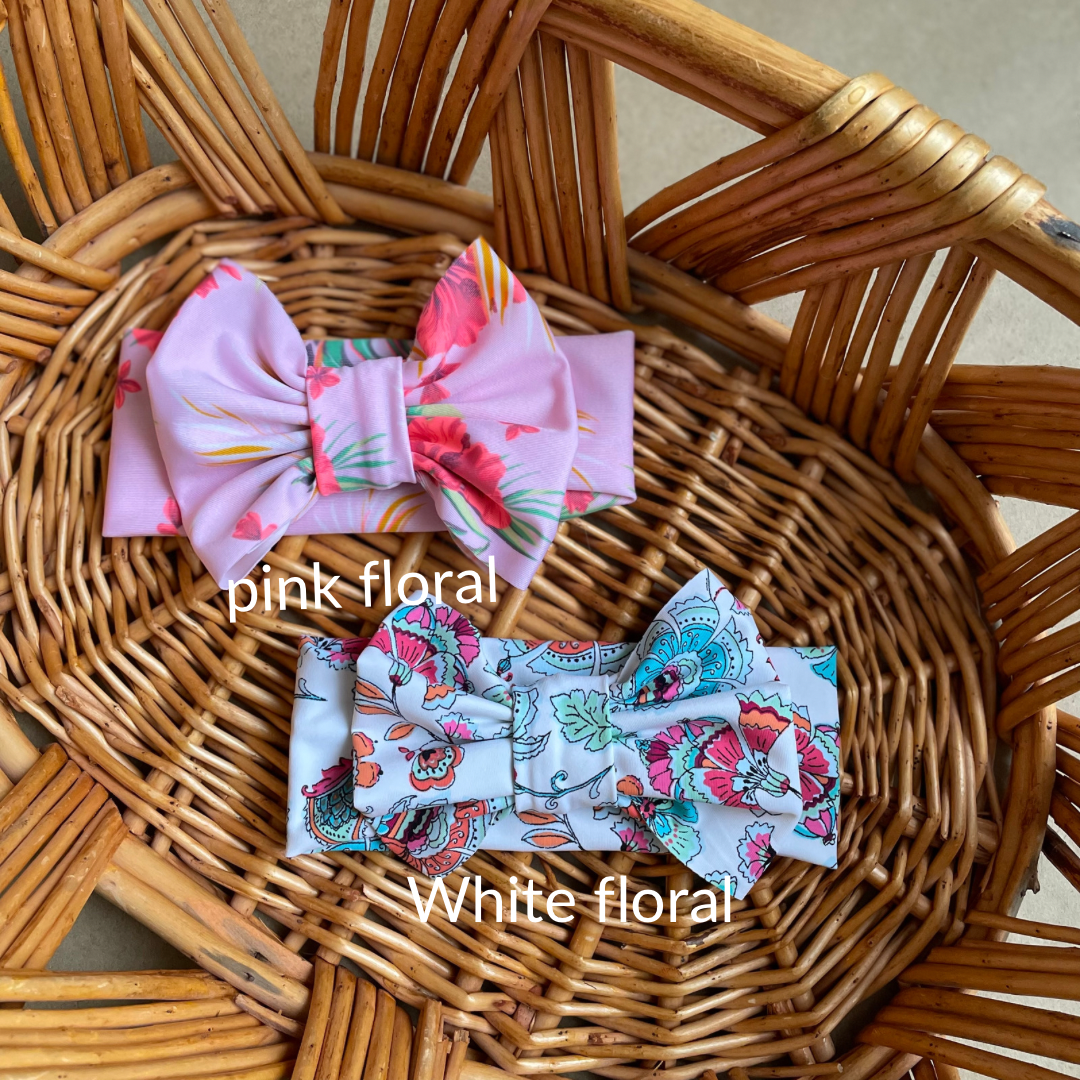 Swim/athletic big bow headband