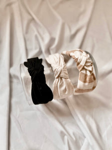 Linen Top Knot Hard Headband
