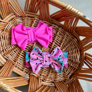 Swim/athletic big bow headband