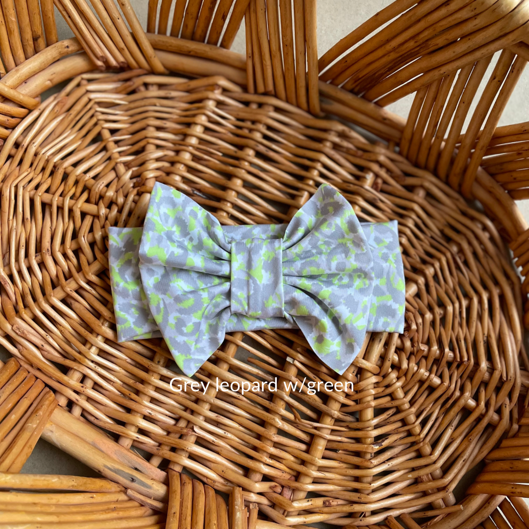 Swim/athletic big bow headband