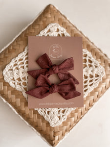 Sparkly Mulberry sailor bow