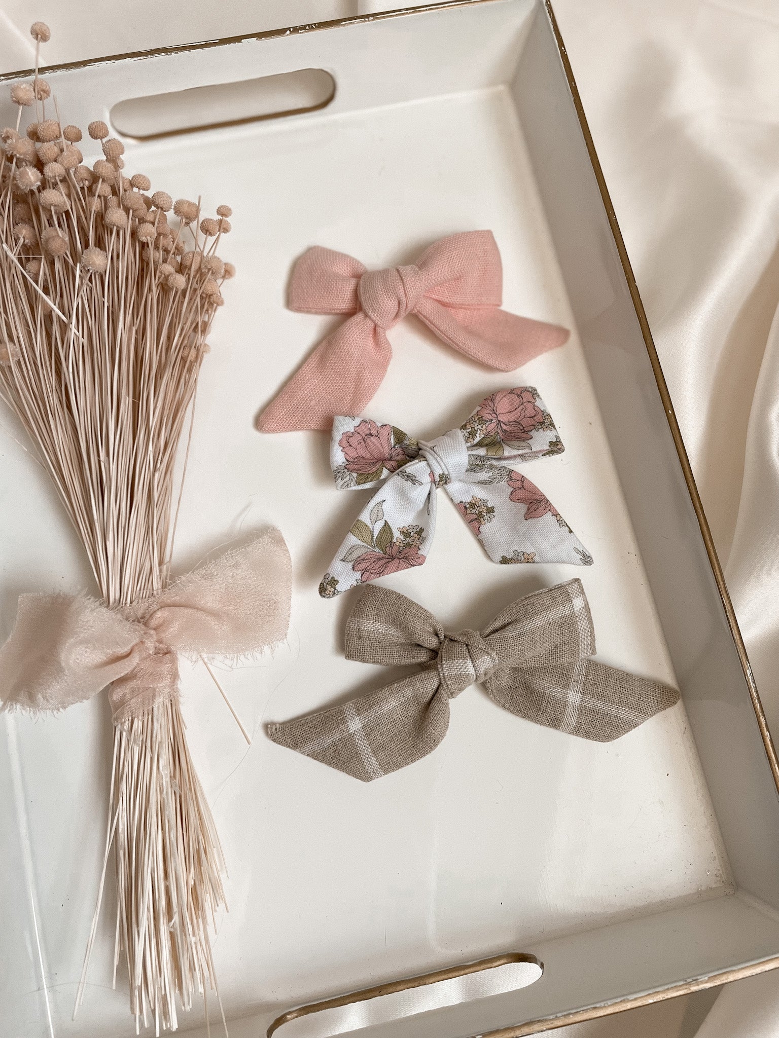 Baby pink sailor bow