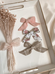 Baby pink sailor bow