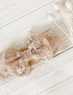 Load image into Gallery viewer, Lace big bow headband
