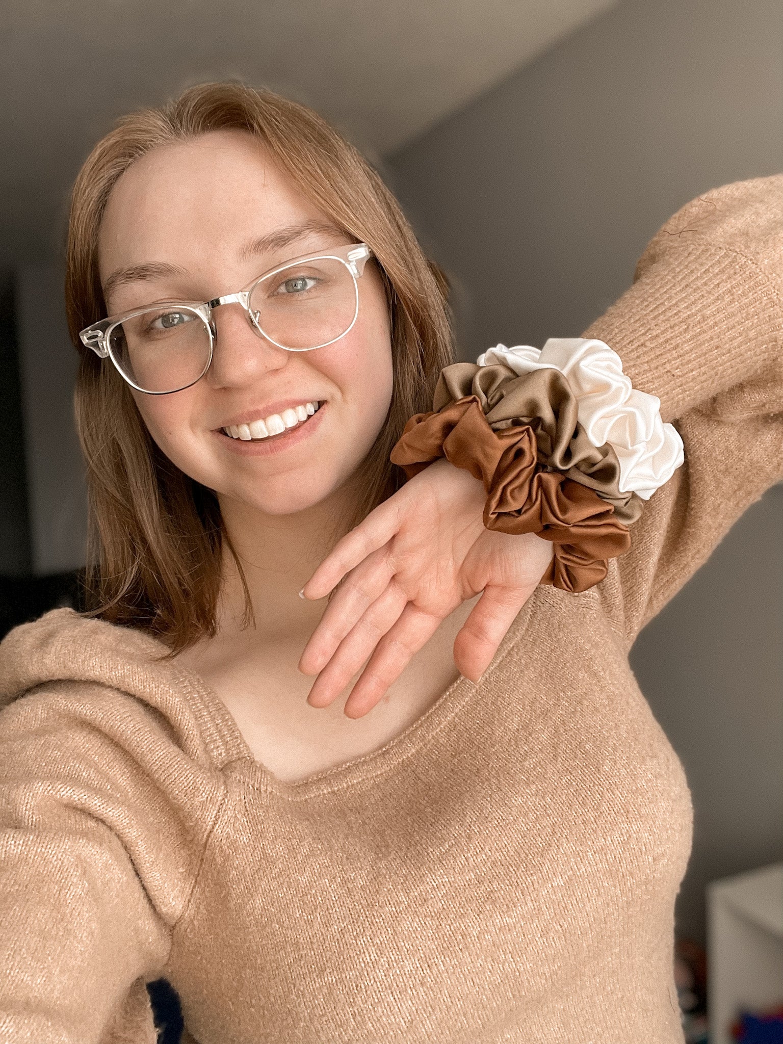 Satin scrunchies