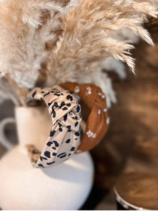 Fall Top Knot Hard Headband