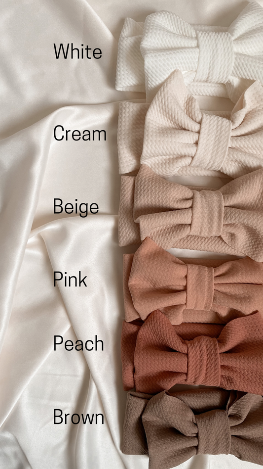Neutral big bow headbands